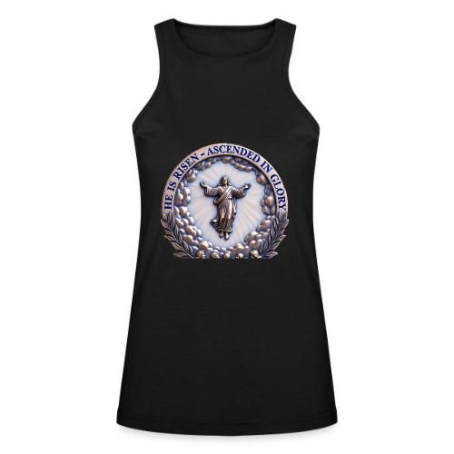 He Is Risen Ascended In Glory T Shirt, Gift - American Apparel Women’s Racerneck Tank