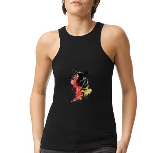 Skateboarding: Splash of Motion - American Apparel Women’s Racerneck Tank