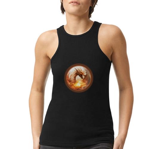Dragon's Wrath - American Apparel Women’s Racerneck Tank