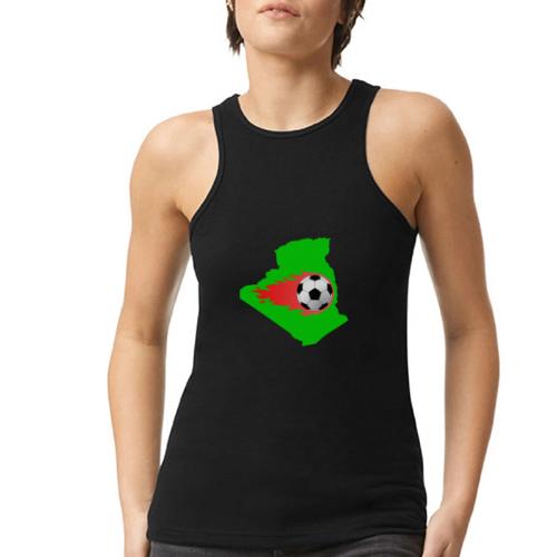 Algerian Football Fire - American Apparel Women’s Racerneck Tank