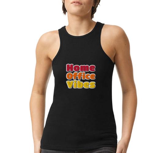 Home Office Vibes Remote Work Design - American Apparel Women’s Racerneck Tank