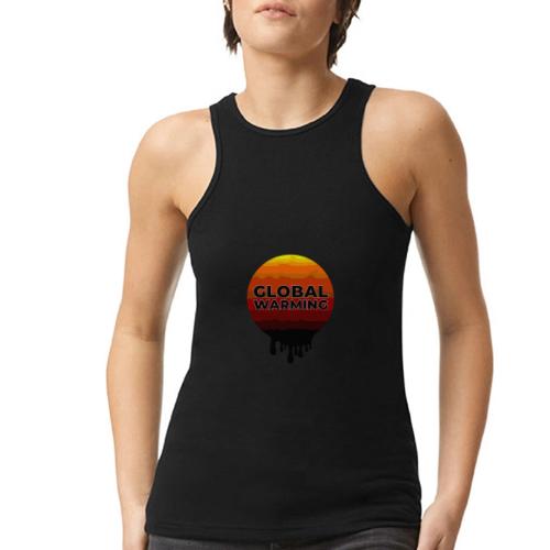 Global warming - American Apparel Women’s Racerneck Tank