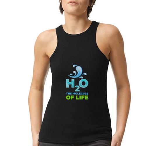The Molecule of Life - American Apparel Women’s Racerneck Tank