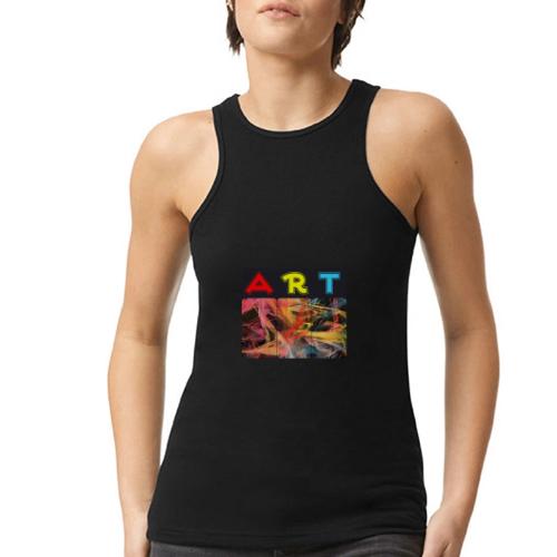 Chaotic Threads of Art - American Apparel Women’s Racerneck Tank