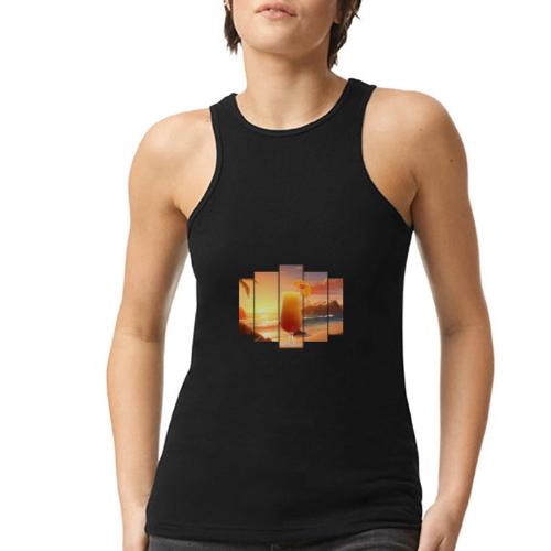 Squeeze the Day - American Apparel Women’s Racerneck Tank