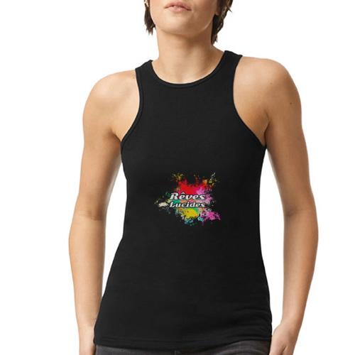 Lucid Dreams - American Apparel Women’s Racerneck Tank