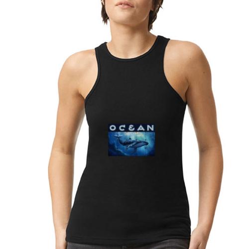 Ocean Titan - American Apparel Women’s Racerneck Tank