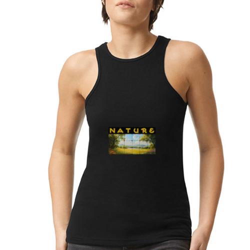Nature: Summer Fields - American Apparel Women’s Racerneck Tank