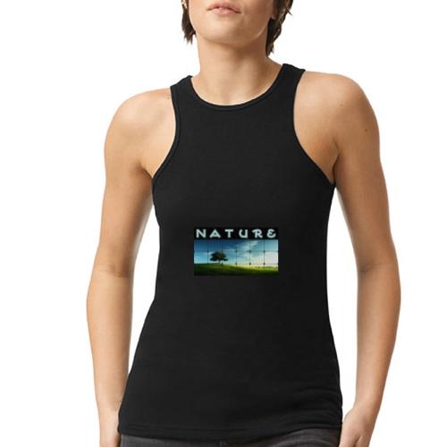 Nature: Solitary Strength - American Apparel Women’s Racerneck Tank