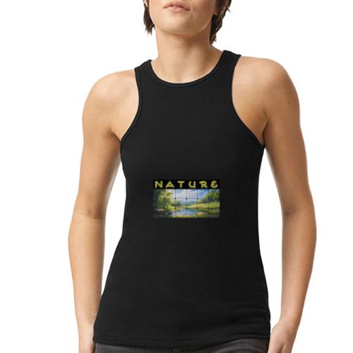 Nature: Springtime Serenity - American Apparel Women’s Racerneck Tank
