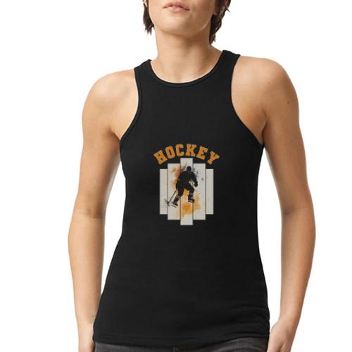 Hockey Grind - American Apparel Women’s Racerneck Tank