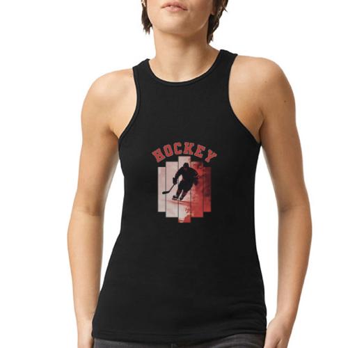 Hockey Spirit - American Apparel Women’s Racerneck Tank
