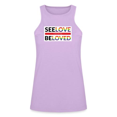 FUMCSD See Love, Be Loved: white design background - American Apparel Women’s Racerneck Tank