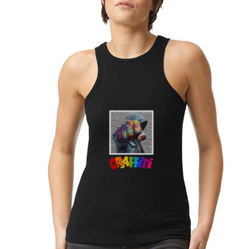 Graffiti: Urban Expression - American Apparel Women’s Racerneck Tank