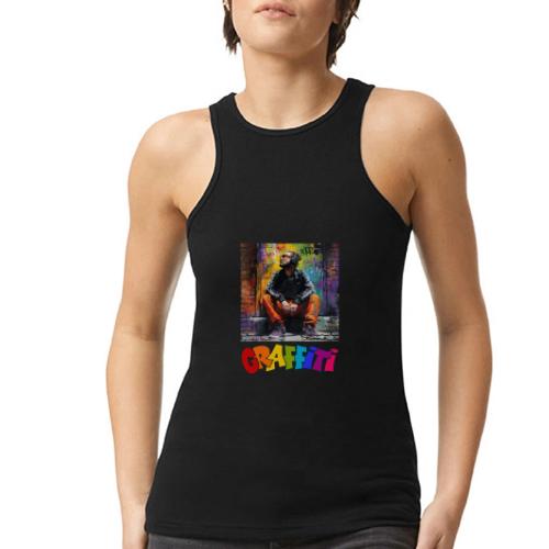 Graffiti: Urban Art - American Apparel Women’s Racerneck Tank