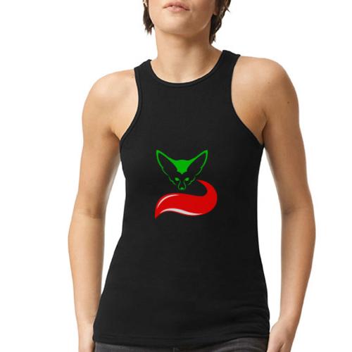 The Fennec, the Desert Fox of Algeria - American Apparel Women’s Racerneck Tank