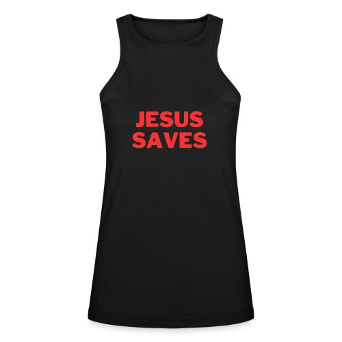 Jesus Saves - American Apparel Women’s Racerneck Tank