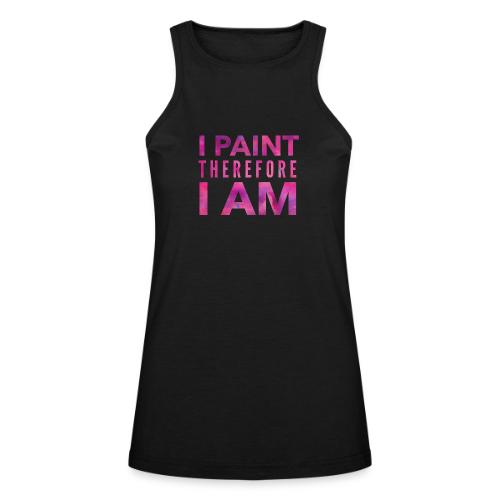 I Paint Therefore I Am - American Apparel Women’s Racerneck Tank