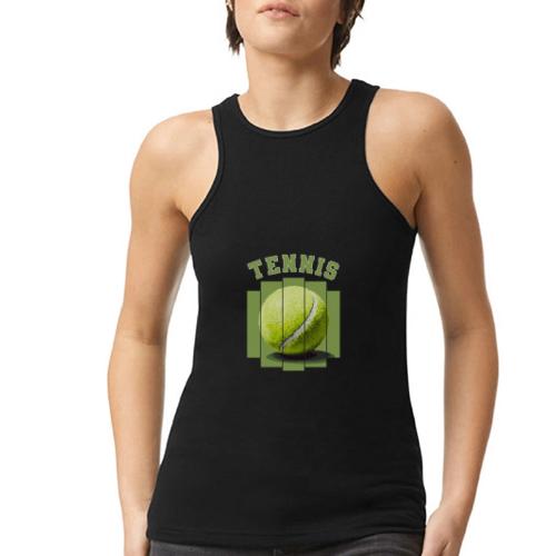 Tennis Minimal - American Apparel Women’s Racerneck Tank