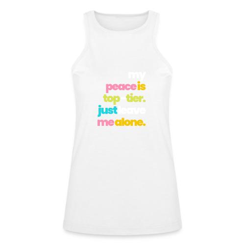 MY PEACE IS TOP TIER - American Apparel Women’s Racerneck Tank