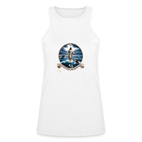 Walking On Water Faith T Shirt, Christian Miracle - American Apparel Women’s Racerneck Tank