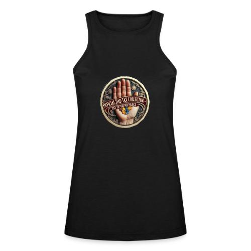 Dad Tax Collector Medallion T Shirt - American Apparel Women’s Racerneck Tank