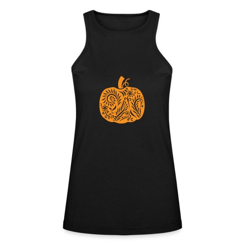 Pasliy Pumpkin Tee Orange - American Apparel Women’s Racerneck Tank