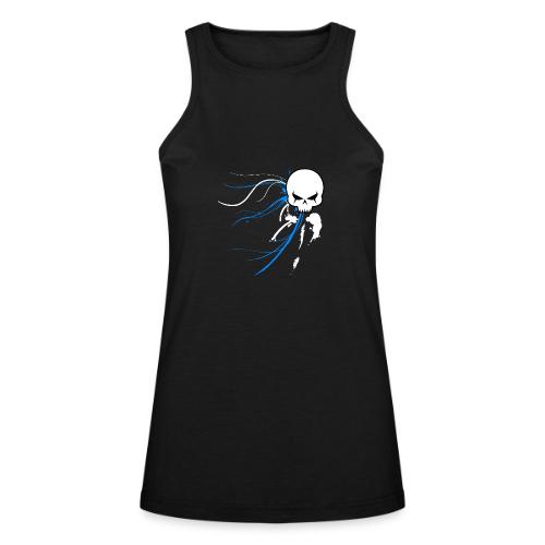 cyber skull bluw - American Apparel Women’s Racerneck Tank