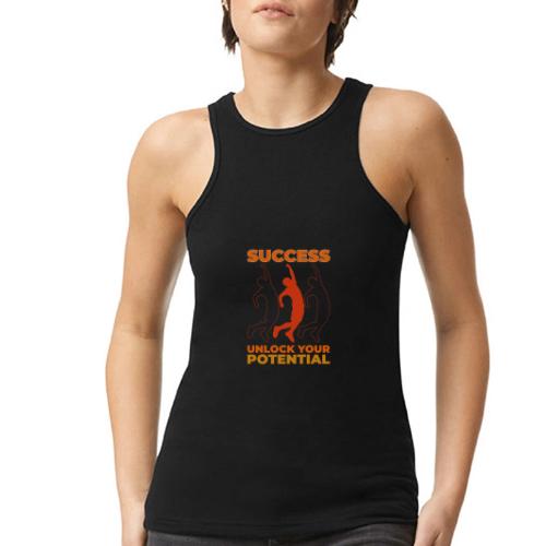 Unlock Success - American Apparel Women’s Racerneck Tank