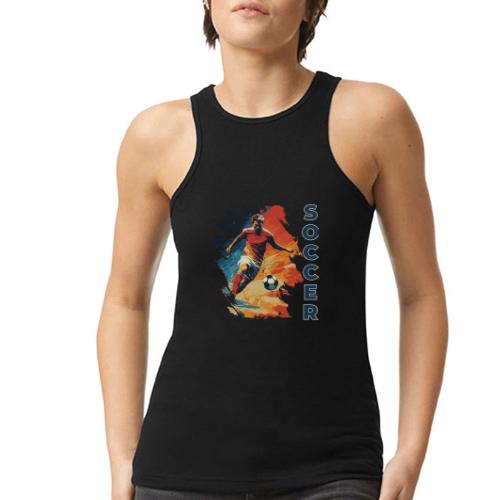 Soccer Action Pulse - American Apparel Women’s Racerneck Tank