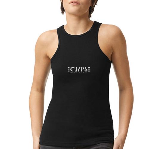 Eclypse White Logo - American Apparel Women’s Racerneck Tank