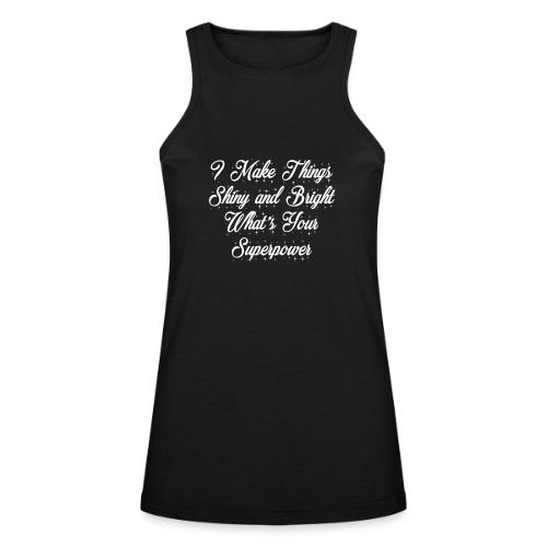 I Make Things Shiny and Bright - American Apparel Women’s Racerneck Tank