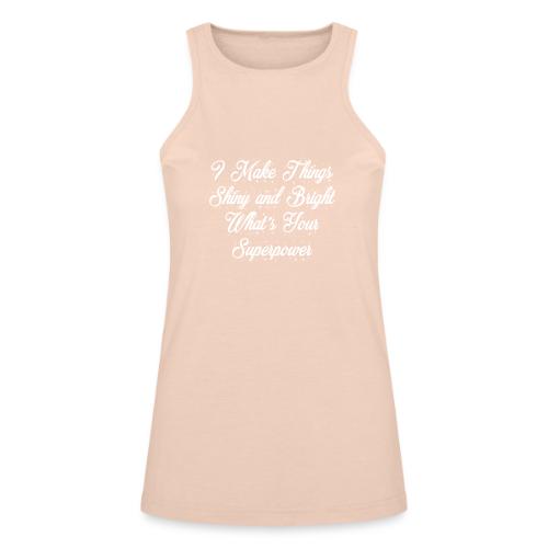 I Make Things Shiny and Bright - American Apparel Women’s Racerneck Tank