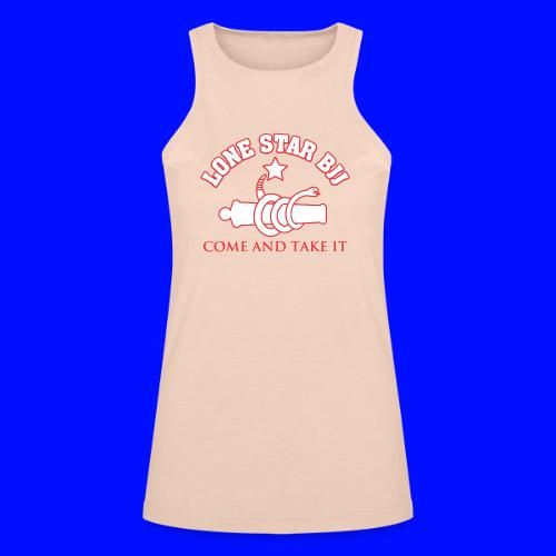 LONE STAR BRAZILIAN JIU-JITSU - Red and white - American Apparel Women’s Racerneck Tank