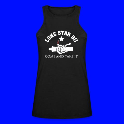 Lone Star BJJ - Come and Take It - White and Red - American Apparel Women’s Racerneck Tank