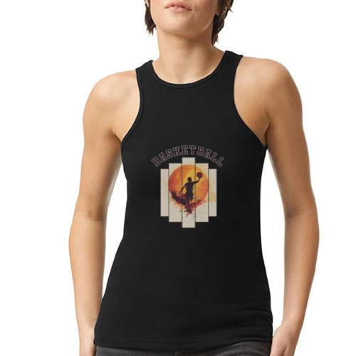 Basketball again and again - American Apparel Women’s Racerneck Tank