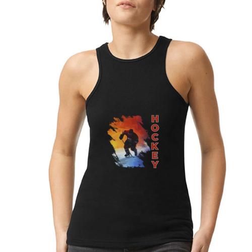 Hockey Energy - American Apparel Women’s Racerneck Tank