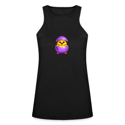 Easter Chick Purple - American Apparel Women’s Racerneck Tank