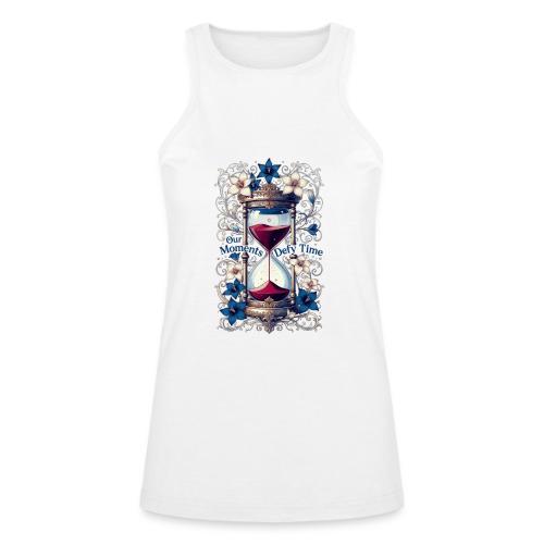 Our Moments Defy Time Hourglass Gifts T-Shirt - American Apparel Women’s Racerneck Tank