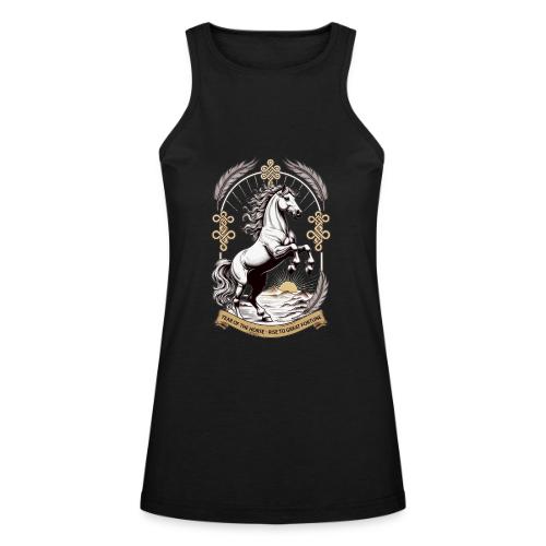 Year of the Horse Rearing T Shirt, Lunar New Year - American Apparel Women’s Racerneck Tank