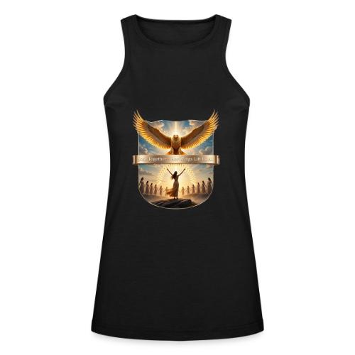 Women’s Day Eagle Matriarch T Shirt,, Gift for Mom - American Apparel Women’s Racerneck Tank