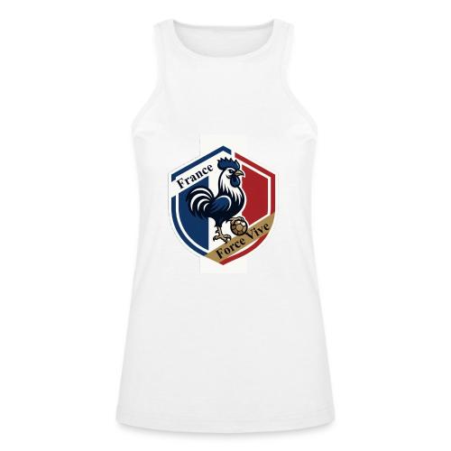 France Rooster T-Shirt, Bleu-Blanc-Rouge gift - American Apparel Women’s Racerneck Tank