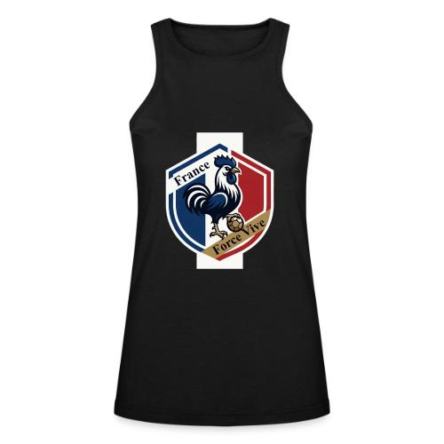 France Rooster T-Shirt, Bleu-Blanc-Rouge gift - American Apparel Women’s Racerneck Tank