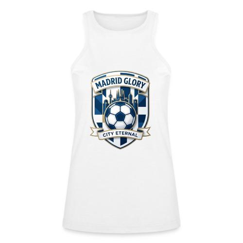 Madrid Skyline Glory T Shirt, Madrid Fan Gift - American Apparel Women’s Racerneck Tank