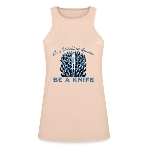 In a World of Spoons Be a Knife - American Apparel Women’s Racerneck Tank