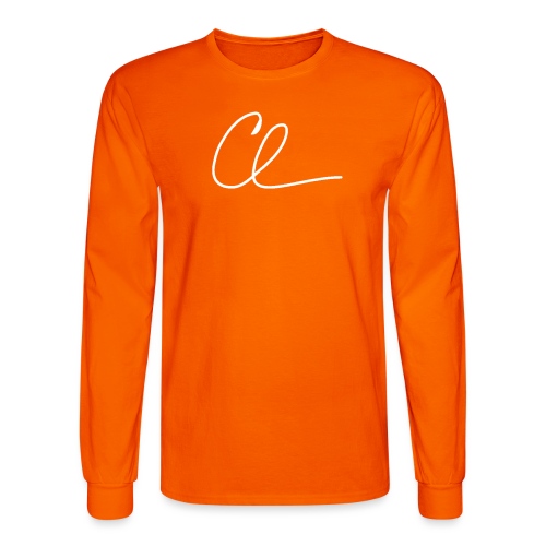 CL Signature (White) - Men's Long Sleeve T-Shirt
