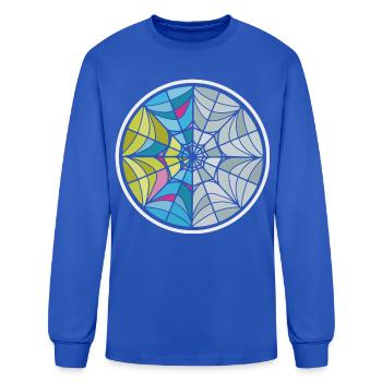 Web Window Graphic - Men's Long Sleeve T-Shirt - royal blue - Front