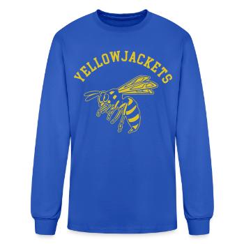 Gilets jaunes - T-shirt à manches longues Homme - bleu roi - Devant