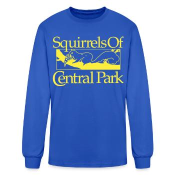 Squirrels Of Central Park - Men's Long Sleeve T-Shirt - royal blue - Front