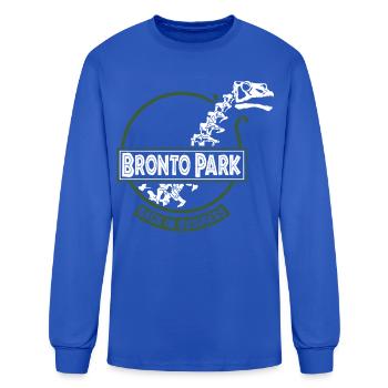 Bronto Park - Men's Long Sleeve T-Shirt - royal blue - Front